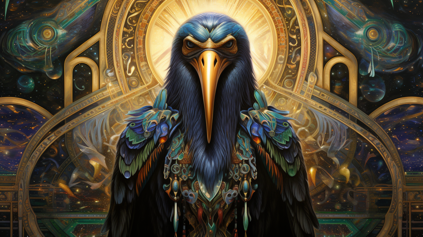Thoth, ibis-headed god of wisdom and writing