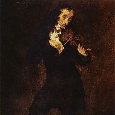 Eugène Delacroix (1798–1863) Porträt Paganinis