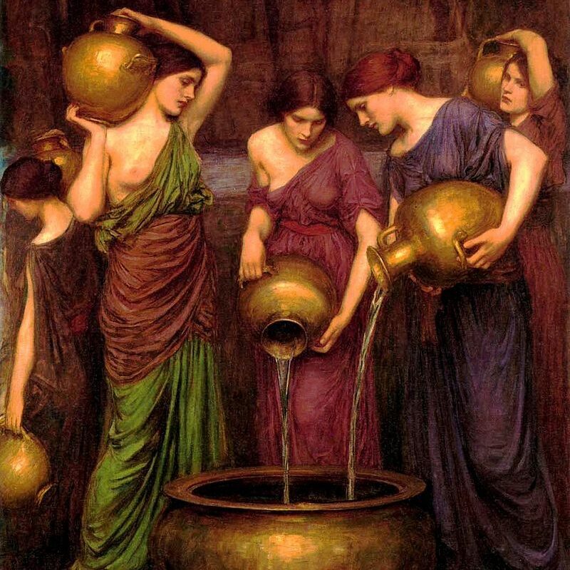 By John William Waterhouse - http://www.art-reproductions.net/images/Artists/James-Waterhouse/The-Danaides.jpg, Public Domain, https://commons.wikimedia.org/w/index.php?curid=4956128