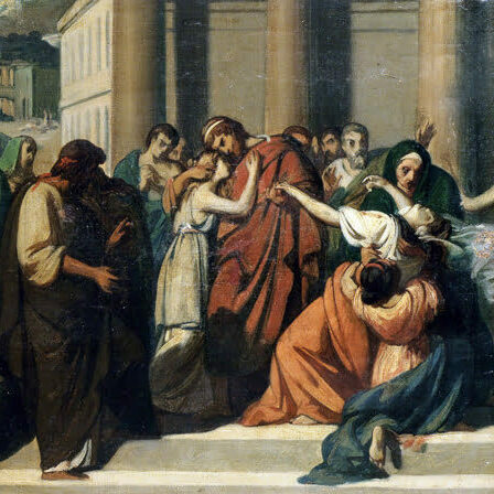 By Alexandre Cabanel - http://stephengjertsongalleries.com/wp-content/uploads/2010/12/Cabanel-Oedipus-Separating-from-Jocasta.jpg from http://stephengjertsongalleries.com/?p=1526, Public Domain, https://commons.wikimedia.org/w/index.php?curid=17102664
