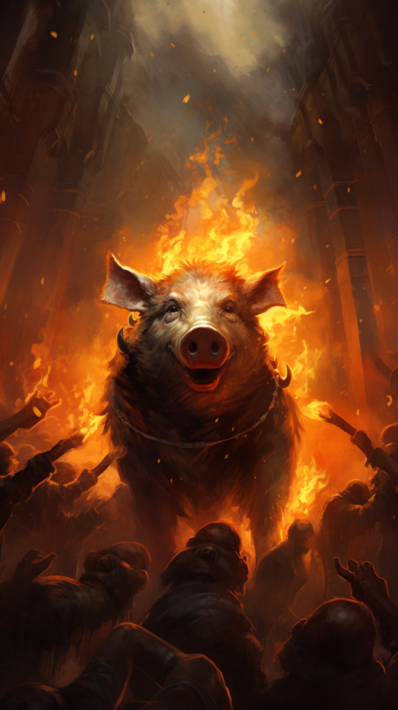 Saehrimnir, 'The Divine Boar, Eternal Banquet Host'