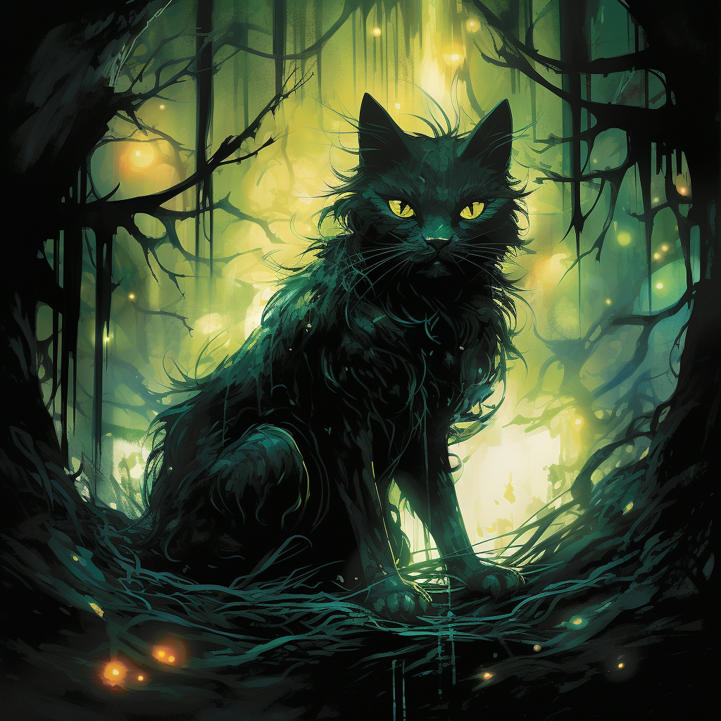 Cat Sith, "The witch's black cat"