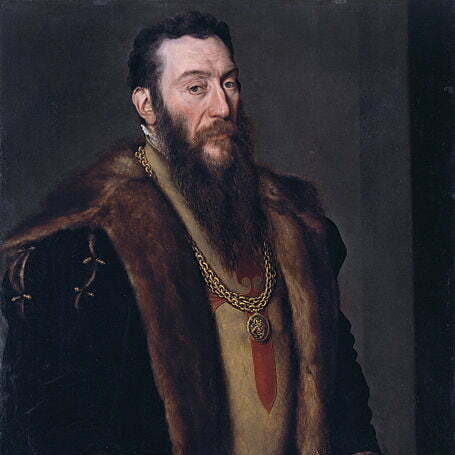 Portrait of Giovanni Battista di Castaldo by Antonis Mor edited