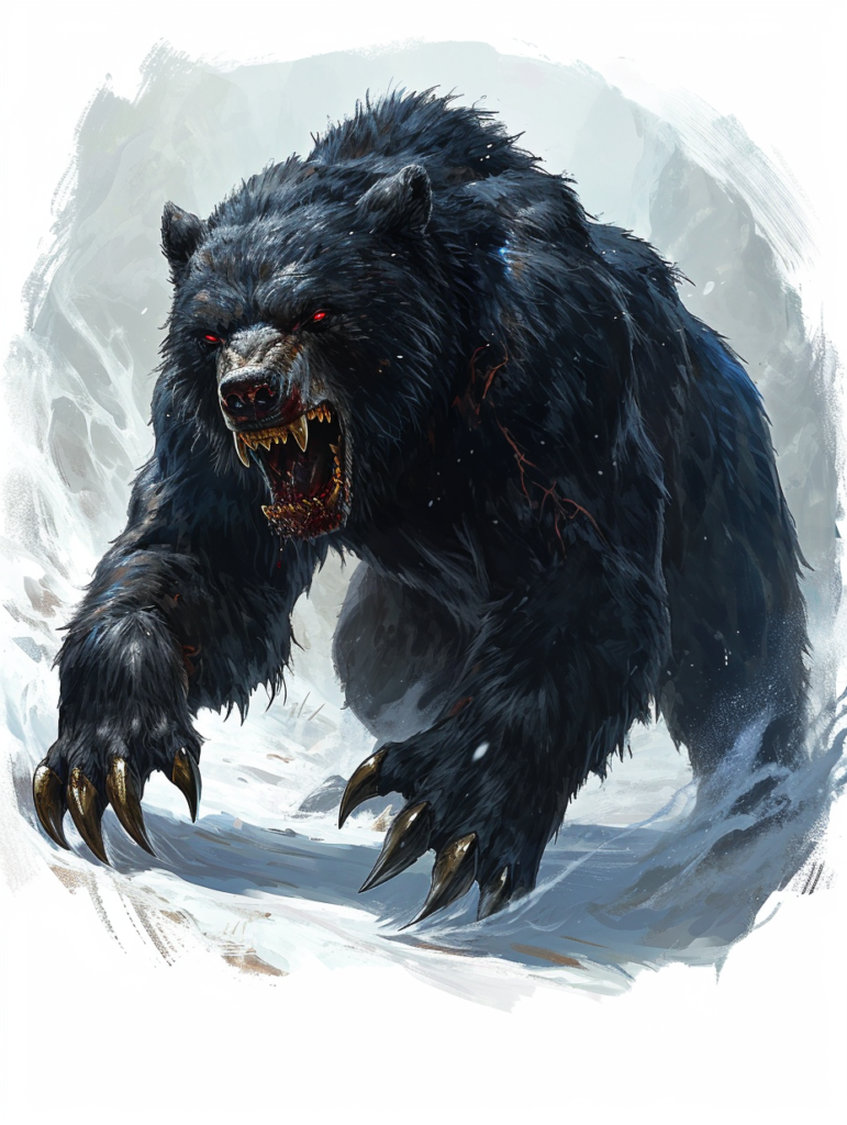 Fiendish Black Bear 1