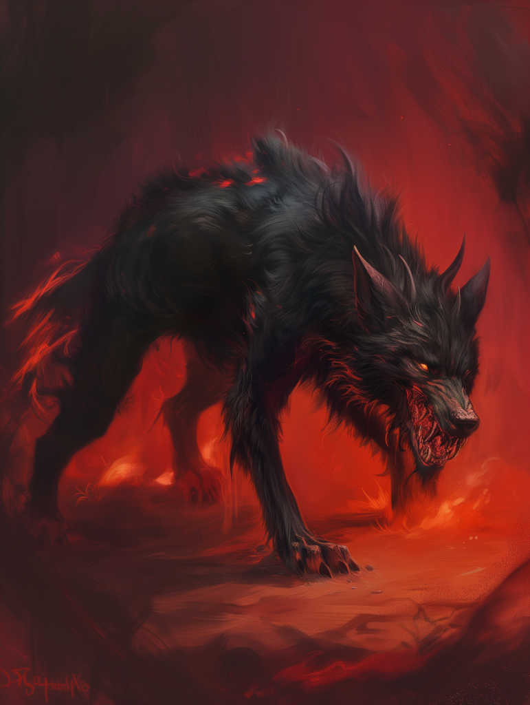 Fiendish Dire Wolf 2
