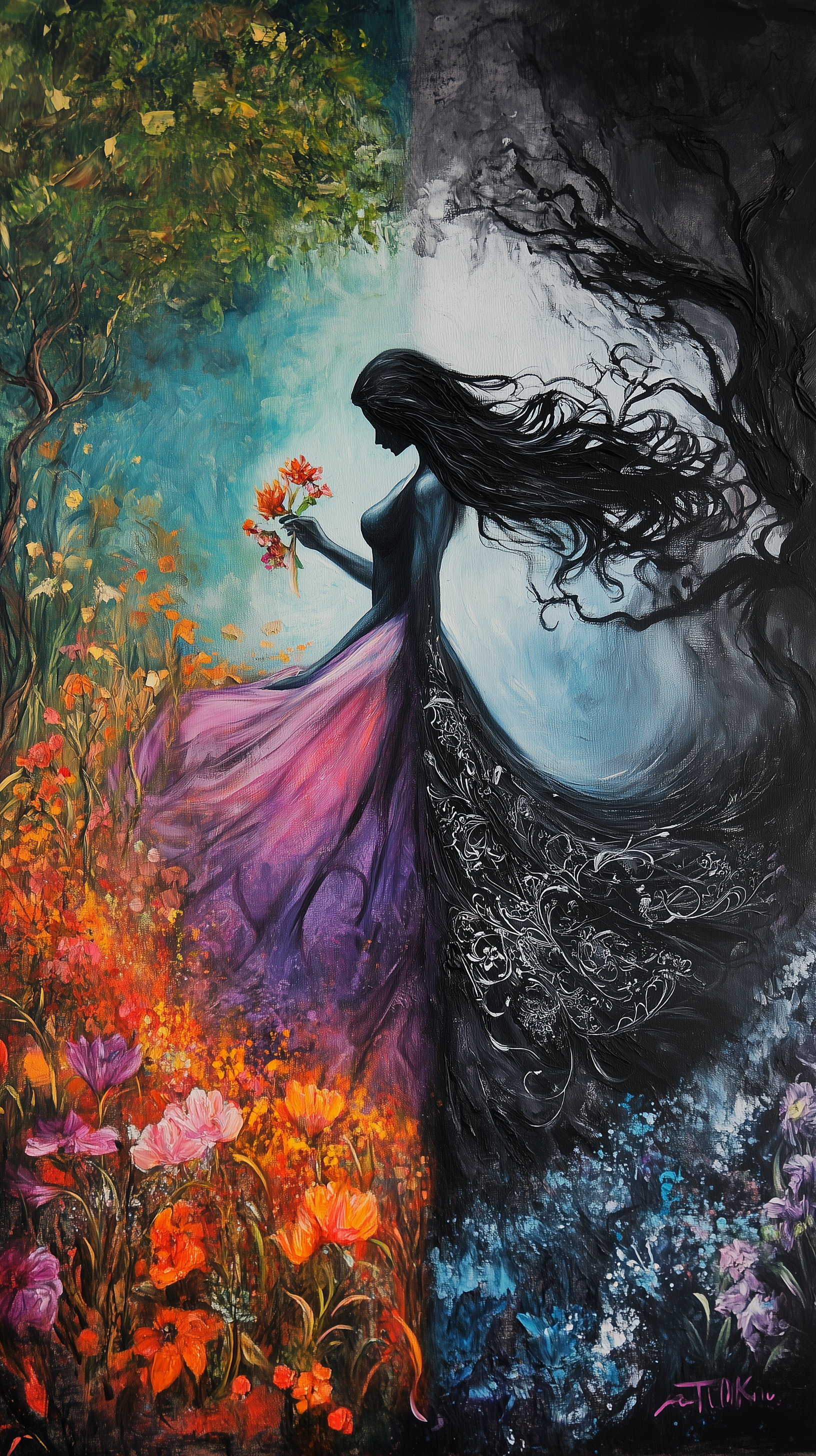 Persephone, Hellenic queen of the underworld and goddess of spring, return and sacred descent