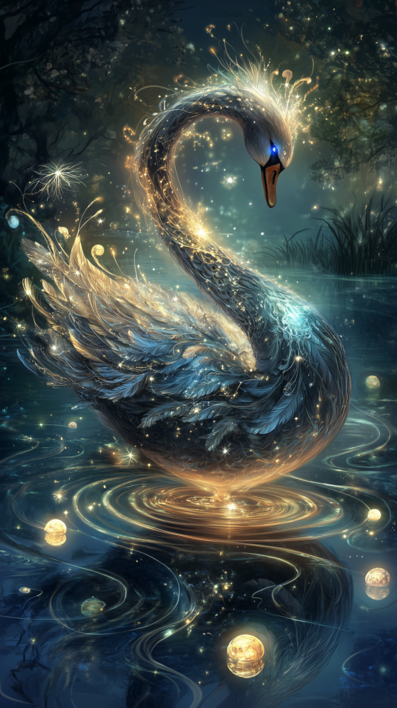 Celestial Swan, "The Blessed Sentinel of the Lake"