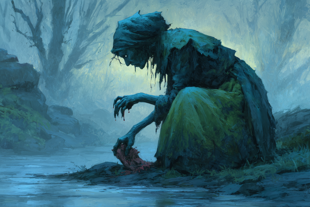 Bean Nighe, Washer by the Ford, "The Hag by the Bloodied Stream"