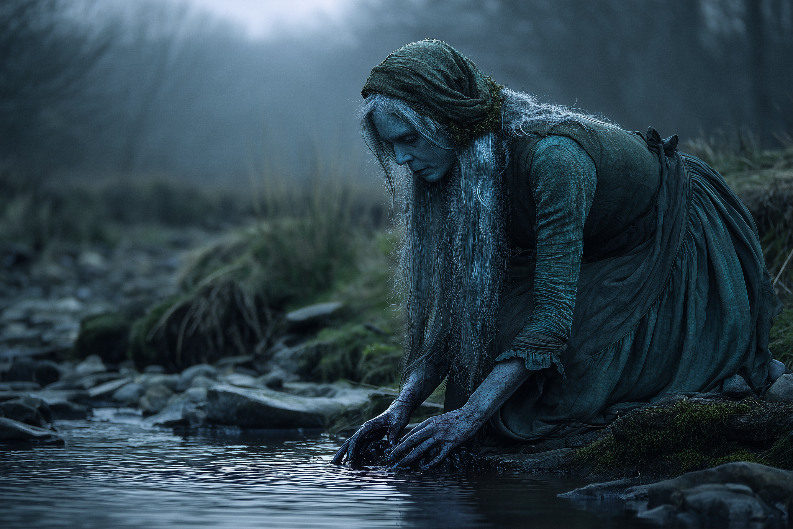 Bean Nighe, Washer by the Ford, "The Hag by the Bloodied Stream"