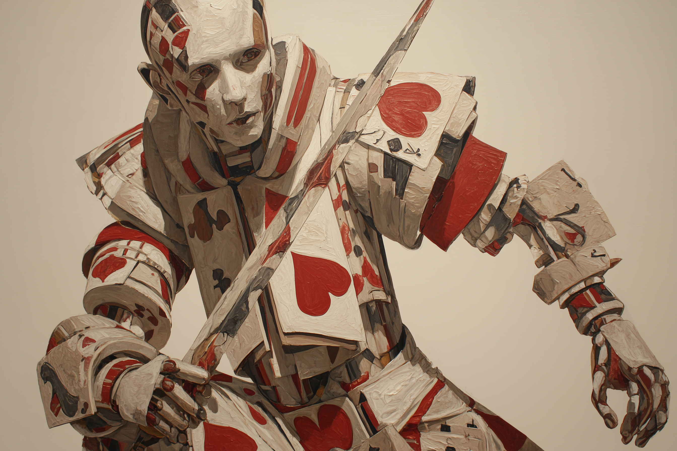 "Card Soldiers: The Queen’s Razor-Sharp Enforcer"
