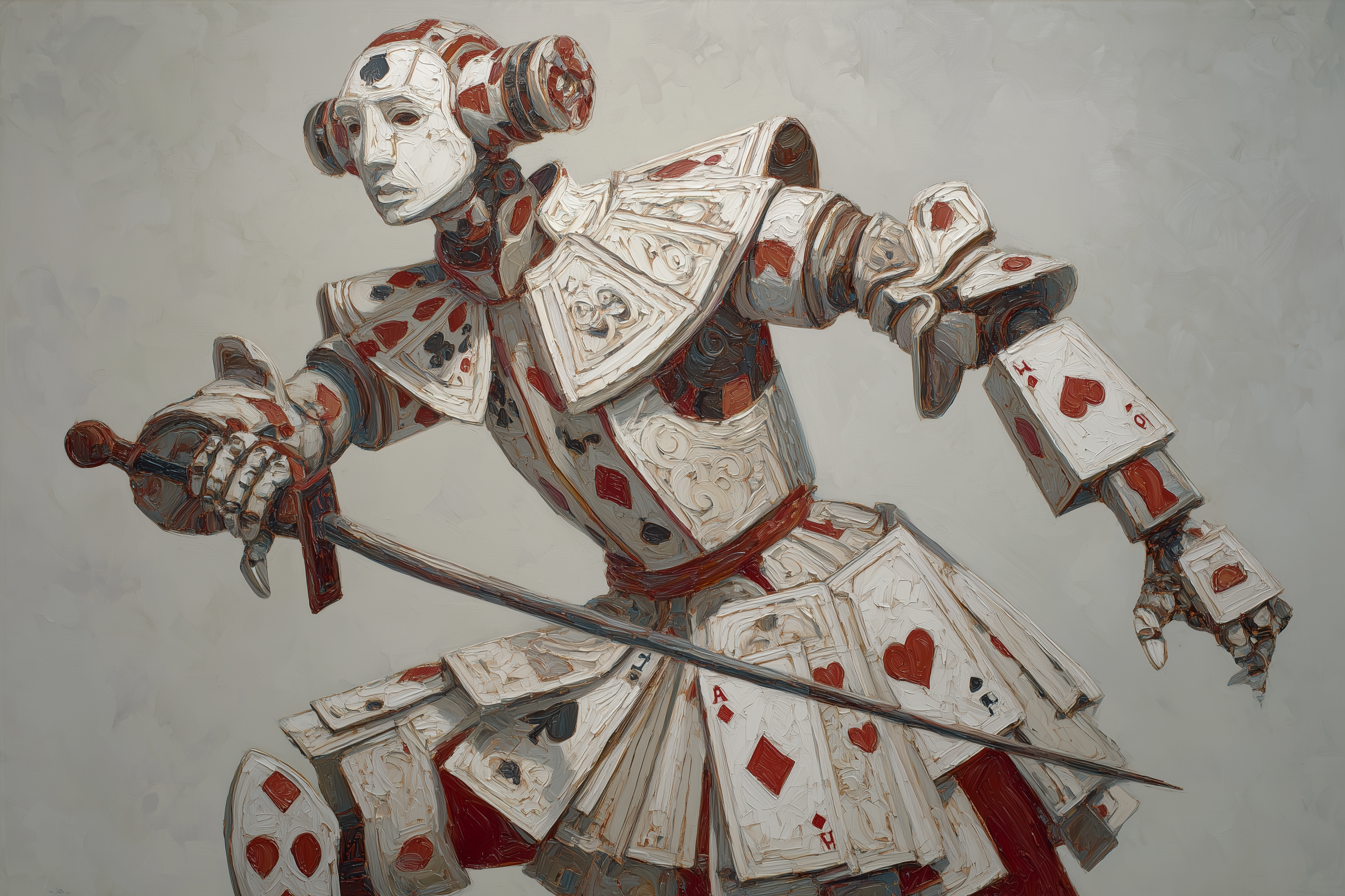 "Card Soldiers: The Queen’s Razor-Sharp Enforcer"