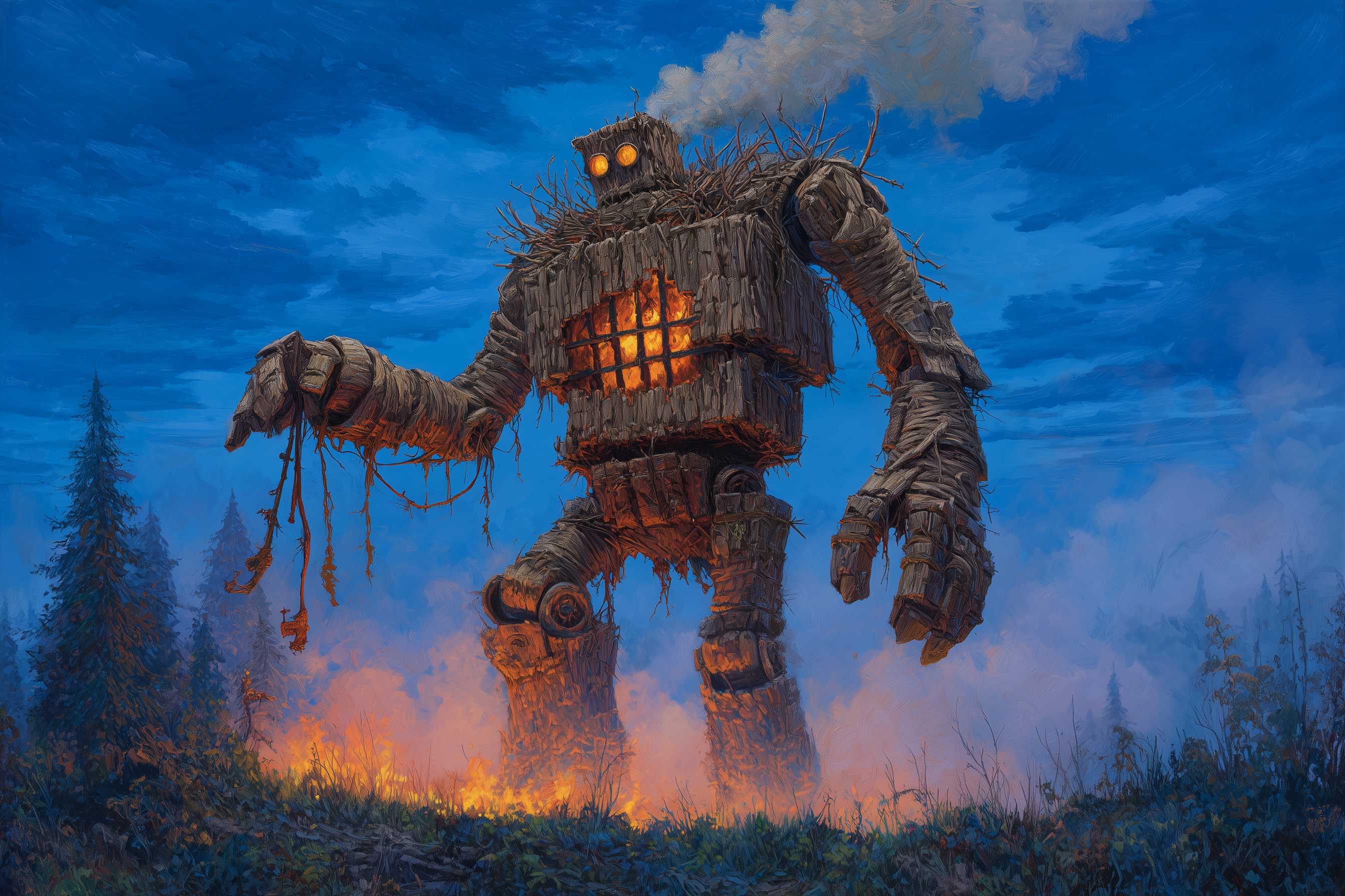 “The Burning Colossus: Wickerman of the Forsaken Wood”