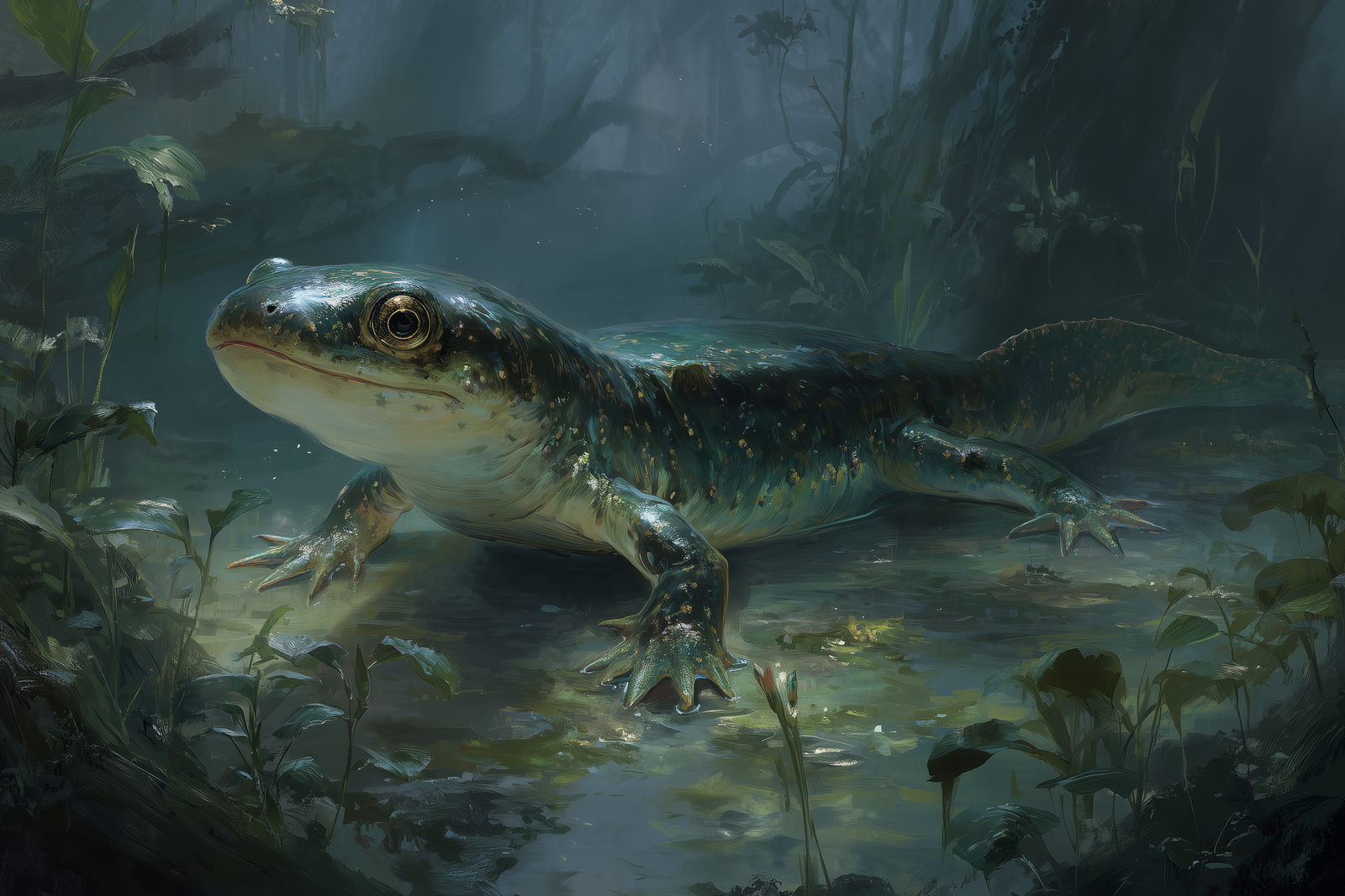 Acanthostega: The Primeval Swamp Stalker of the Devonian Depths