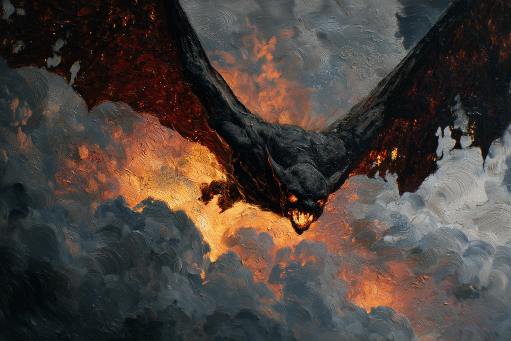 Hellbat: The Infernal Sky Predator of the Abyss