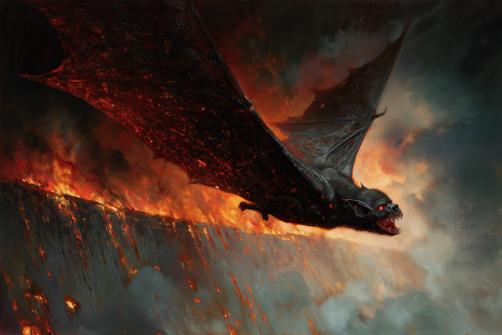 Hellbat: The Infernal Sky Predator of the Abyss