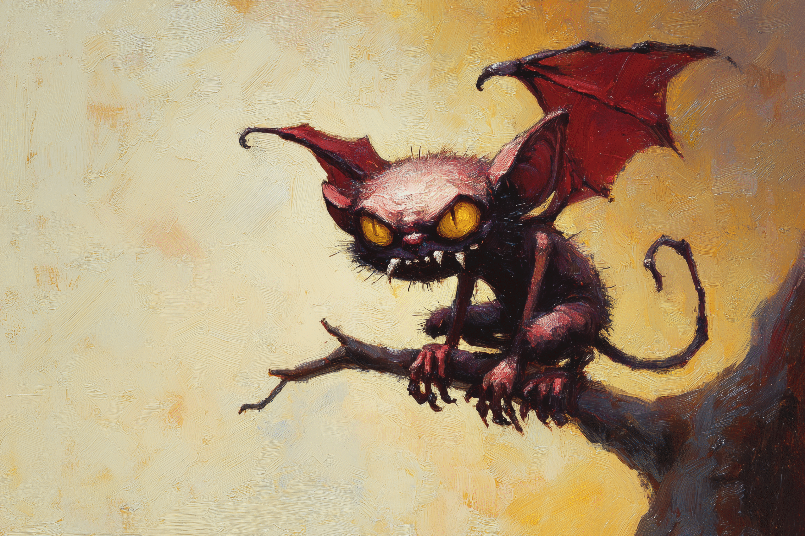 Infernal Trickster: The Mischievous Imp of Shadow and Flame