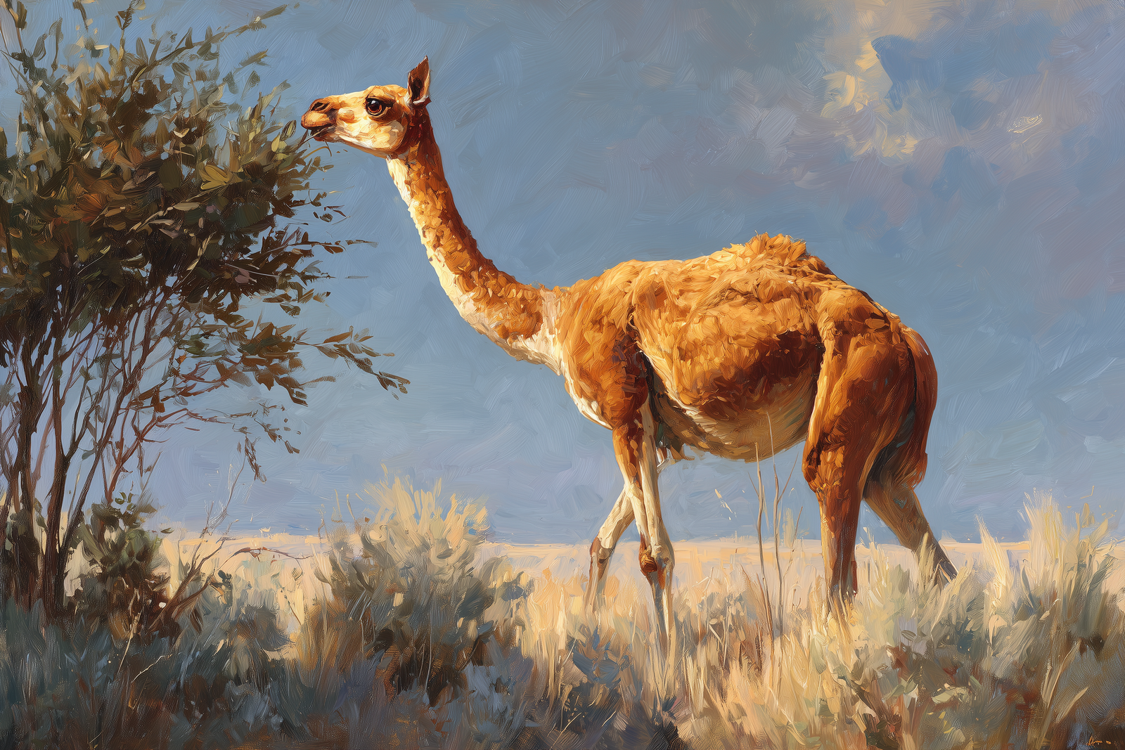Aepycamelus: The Majestic Long-Necked Sentinel of the Ancient Plains