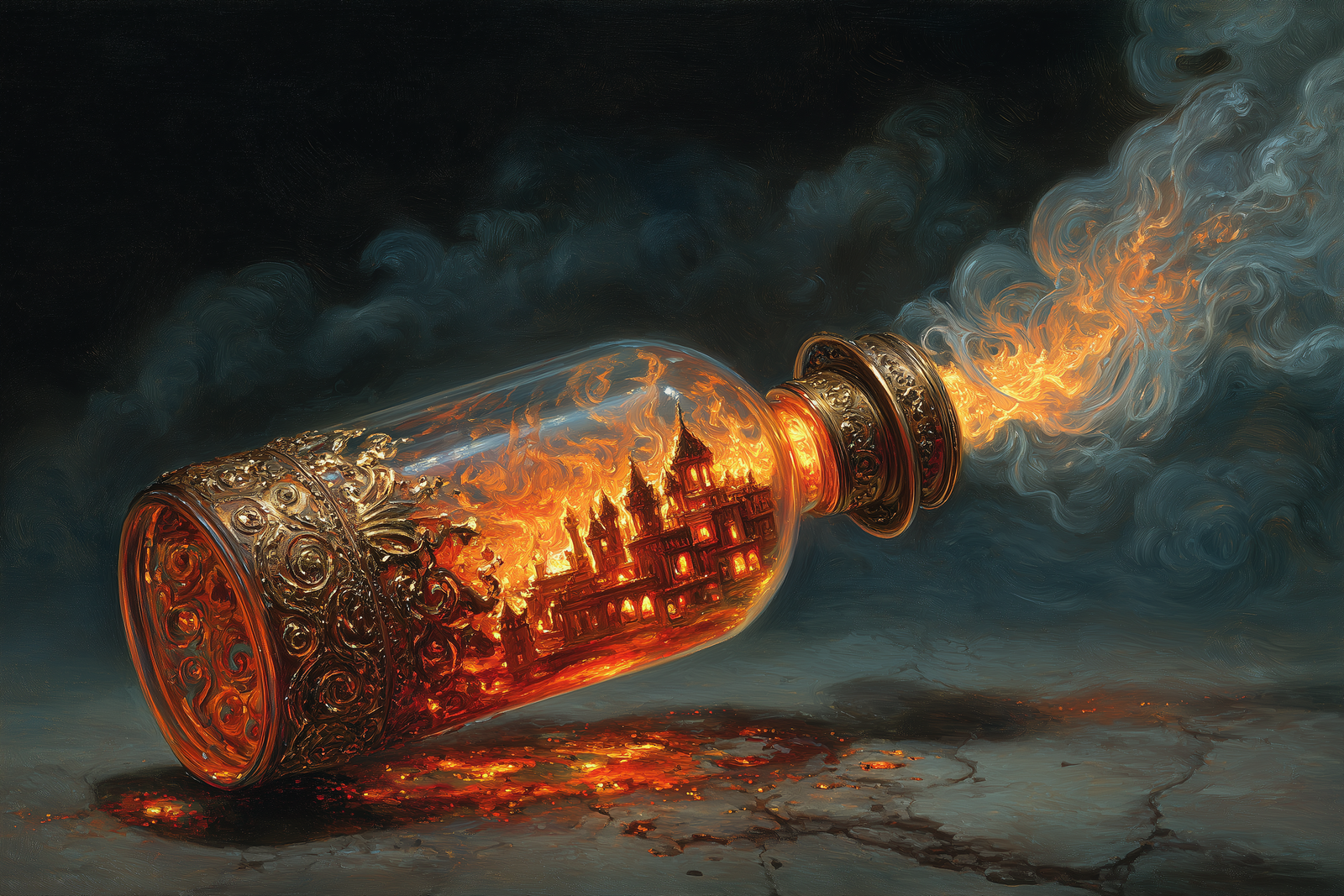 Efreeti Bottle: The Brass Flask of Fiery Genies and Wishbound Peril