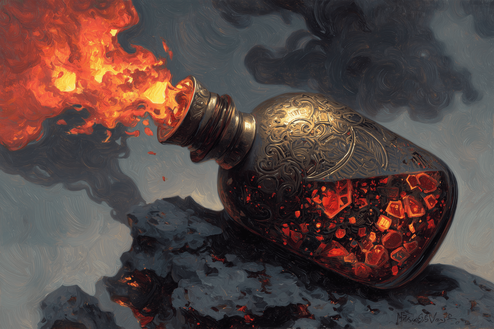 Efreeti Bottle: The Brass Flask of Fiery Genies and Wishbound Peril