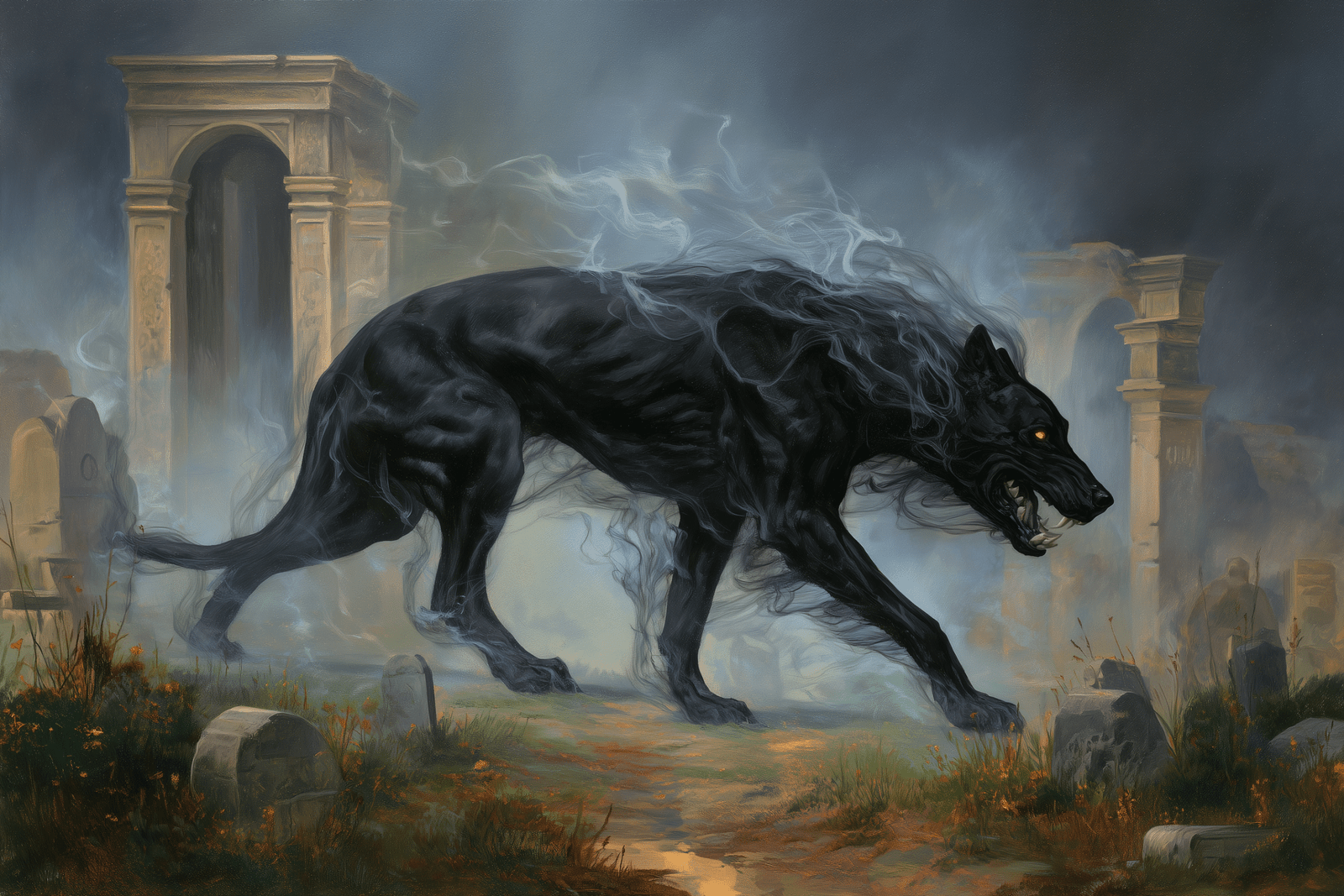 Hound of Hecate: Shadowbound Sentinel of Crossroads and the Spirit Realm