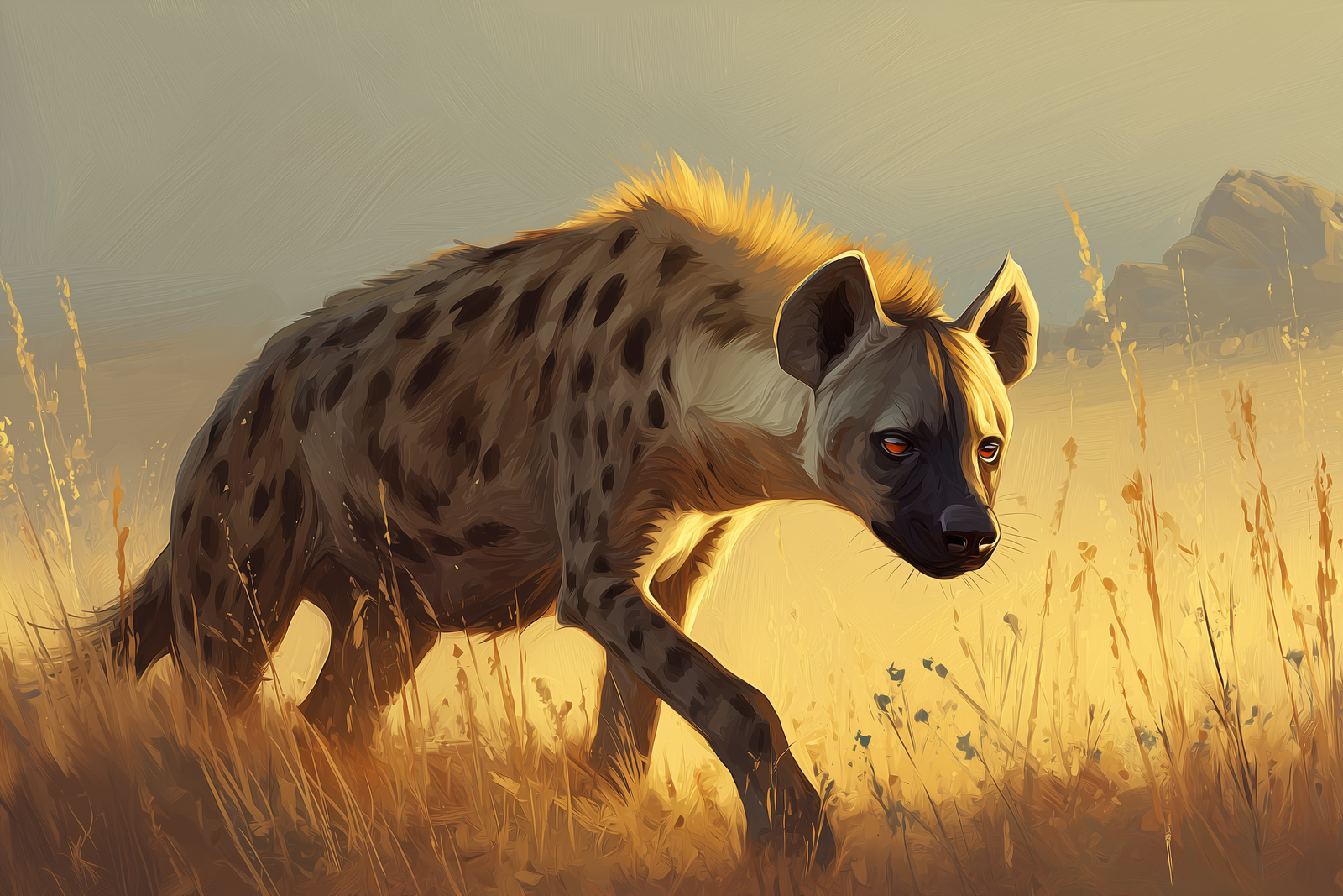 Savage Laughter: The Relentless Hyena Predator