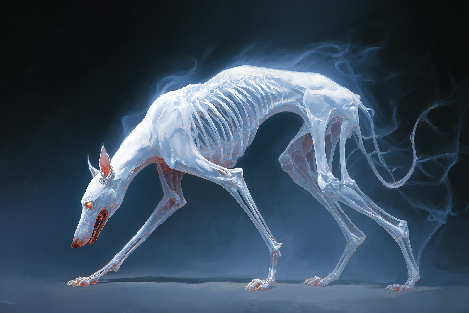 Cŵn Annwn: Crimson-Eared Hounds of the Wild Hunt