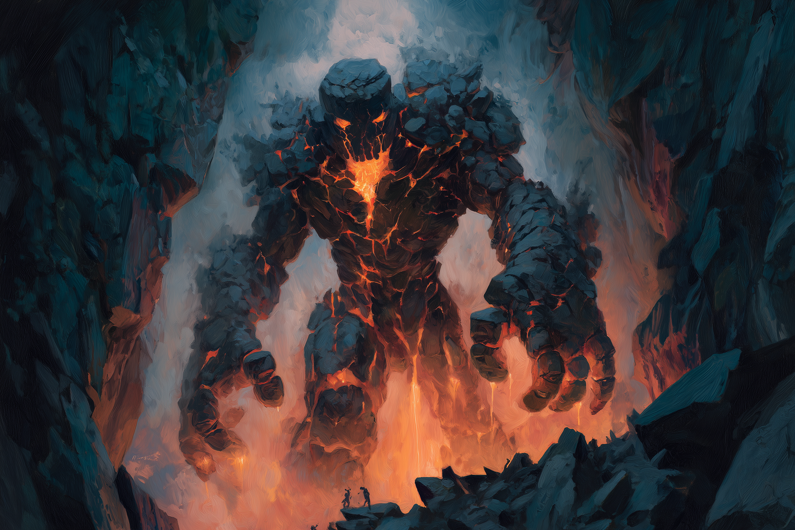Chthonian Titan: The Colossal Earth-Shaper of Fire and Stone