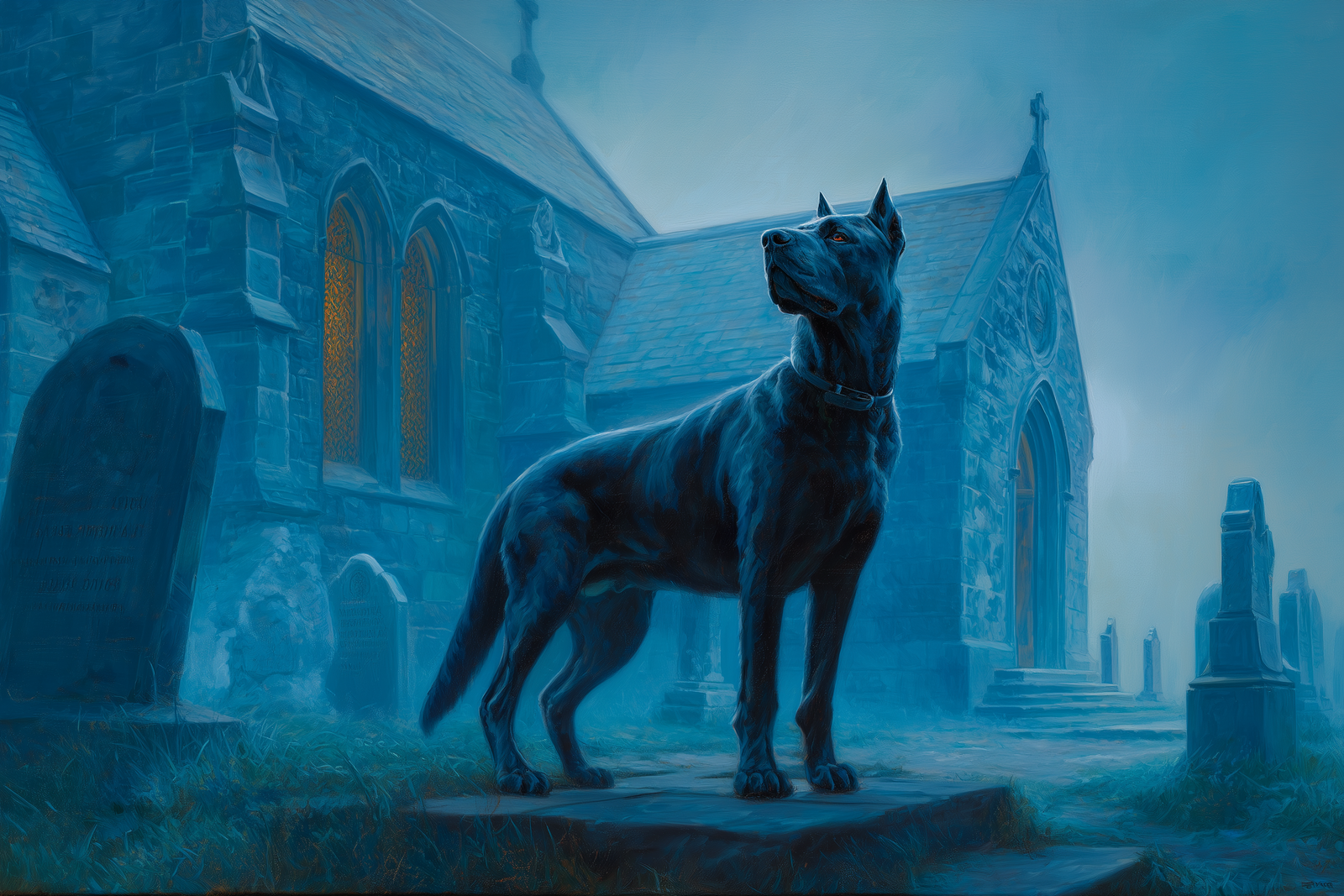 Church Grim: The Spectral Hound Guardian of Sacred Ground