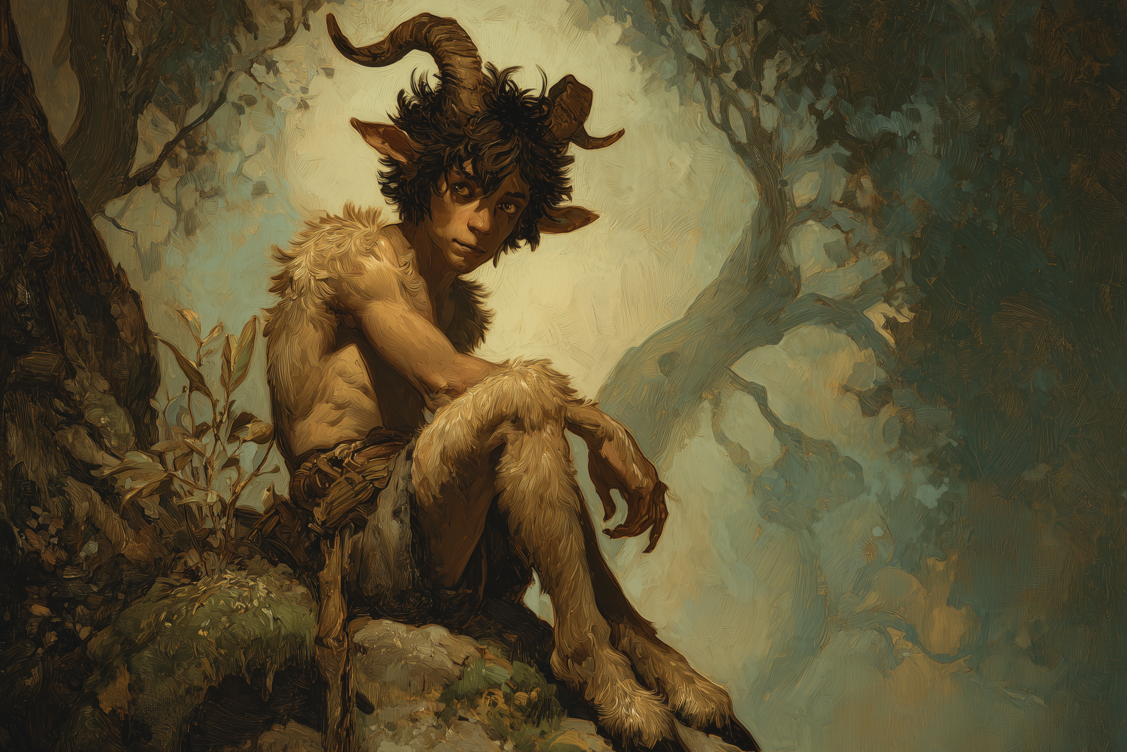 Faun: The Enchanting Horned Reveler of the Wilds