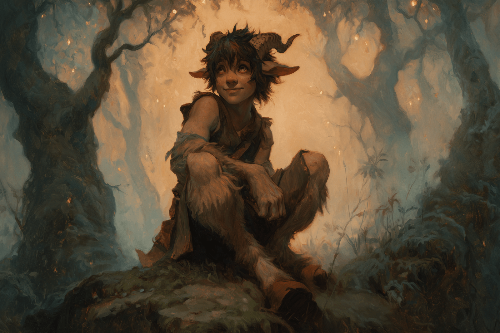 Faun: The Enchanting Horned Reveler of the Wilds