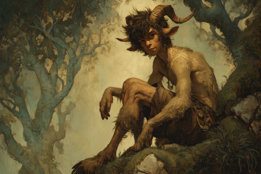 Faun: The Enchanting Horned Reveler of the Wilds