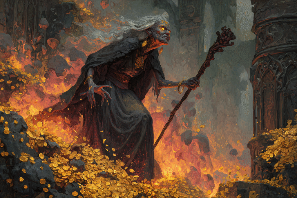 Gullveig: The Molten Veined Witch of Greed and Rebirth