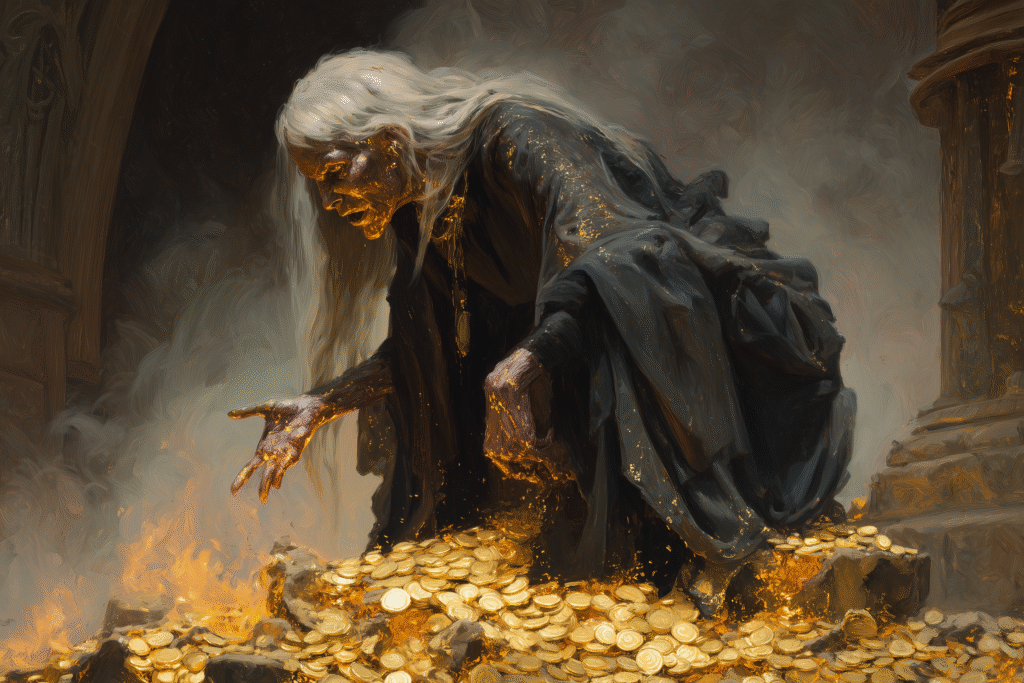 Gullveig: The Molten Veined Witch of Greed and Rebirth