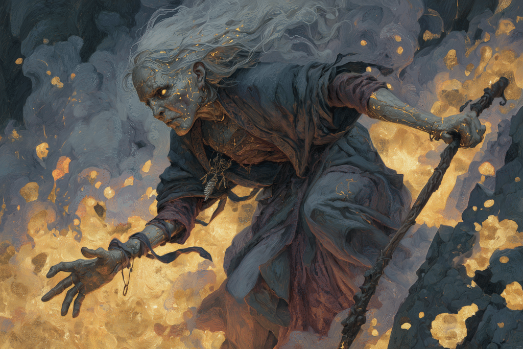 Gullveig: The Molten Veined Witch of Greed and Rebirth