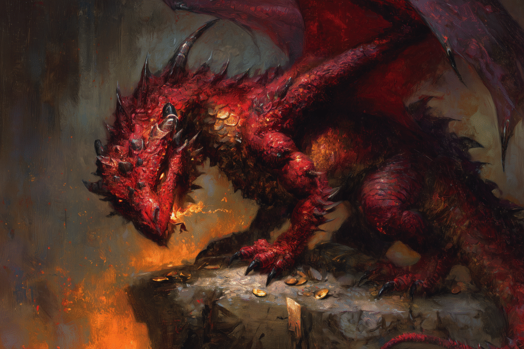 Inferno Sovereign: Master of Flame and Greed – The Red Dragon Unleashed