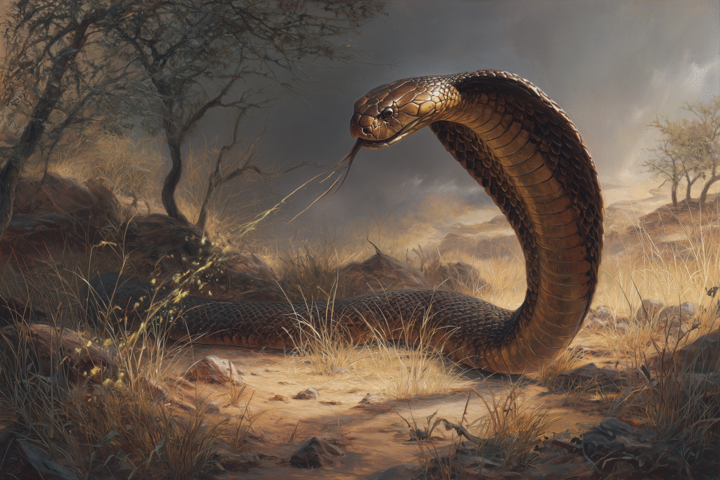 Spitting Cobra: Venomous Ambush Predator
