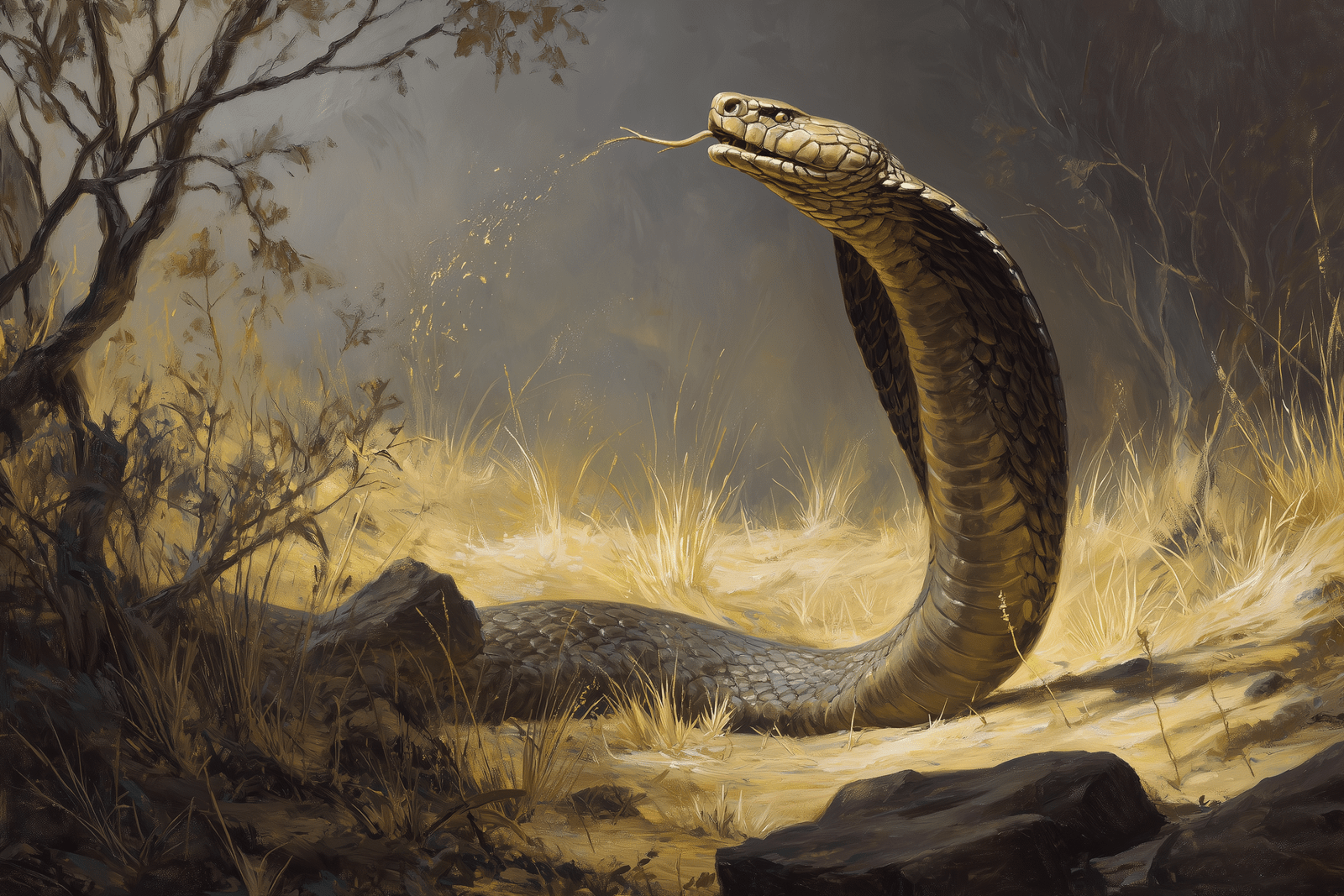 Spitting Cobra: Venomous Ambush Predator