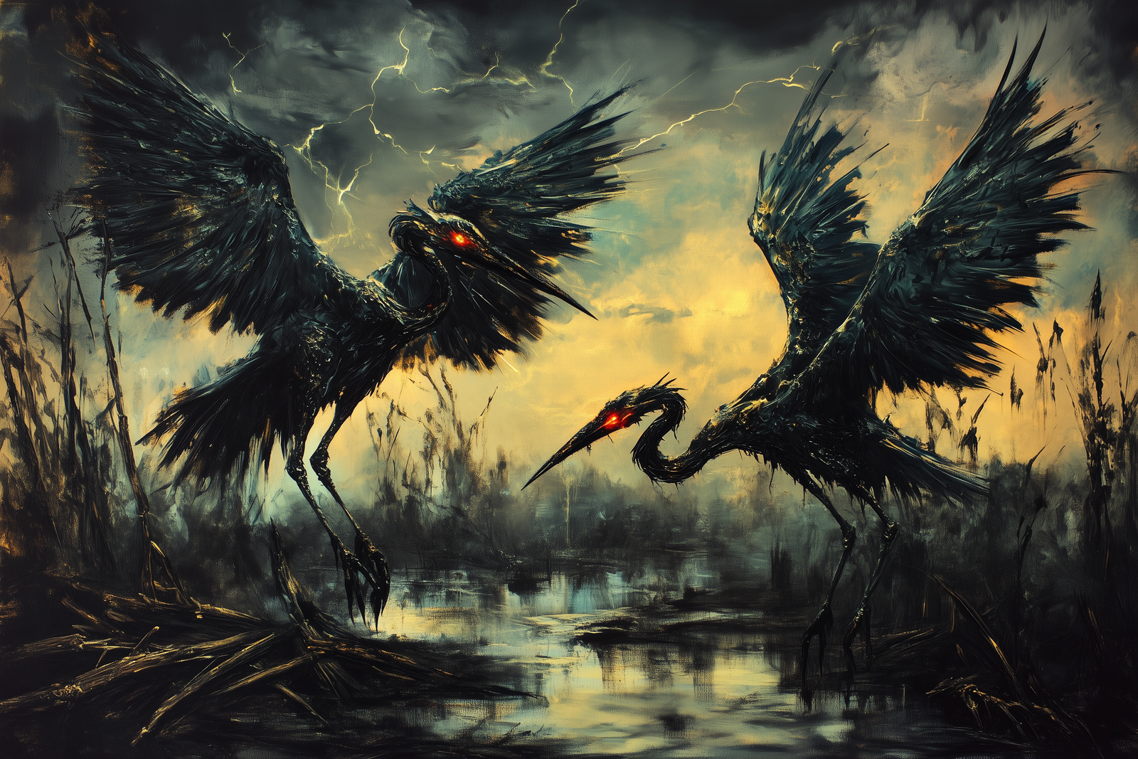 Stymphalian Birds: Razor-Feathered Harbingers of Aerial Terror