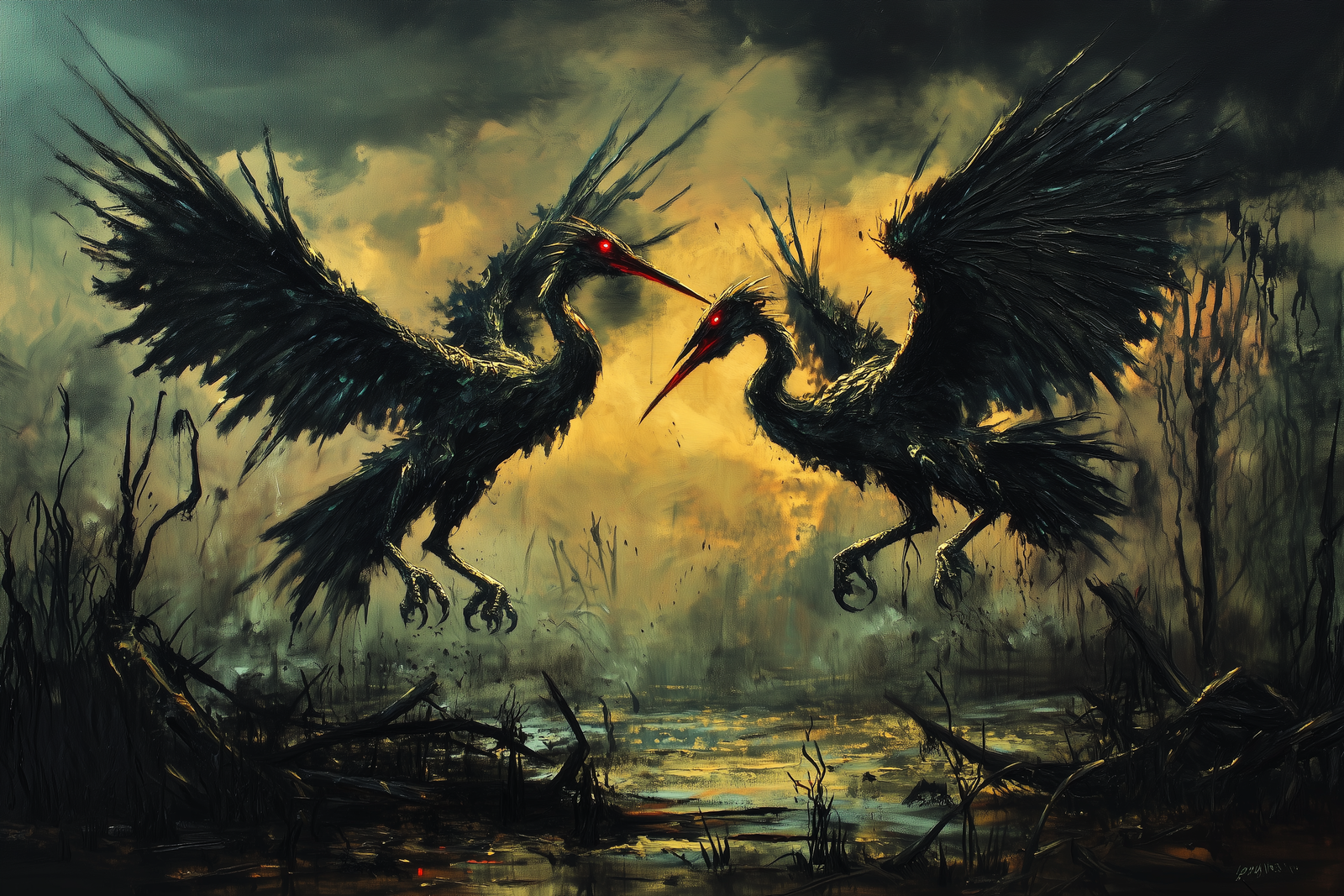 Stymphalian Birds: Razor-Feathered Harbingers of Aerial Terror