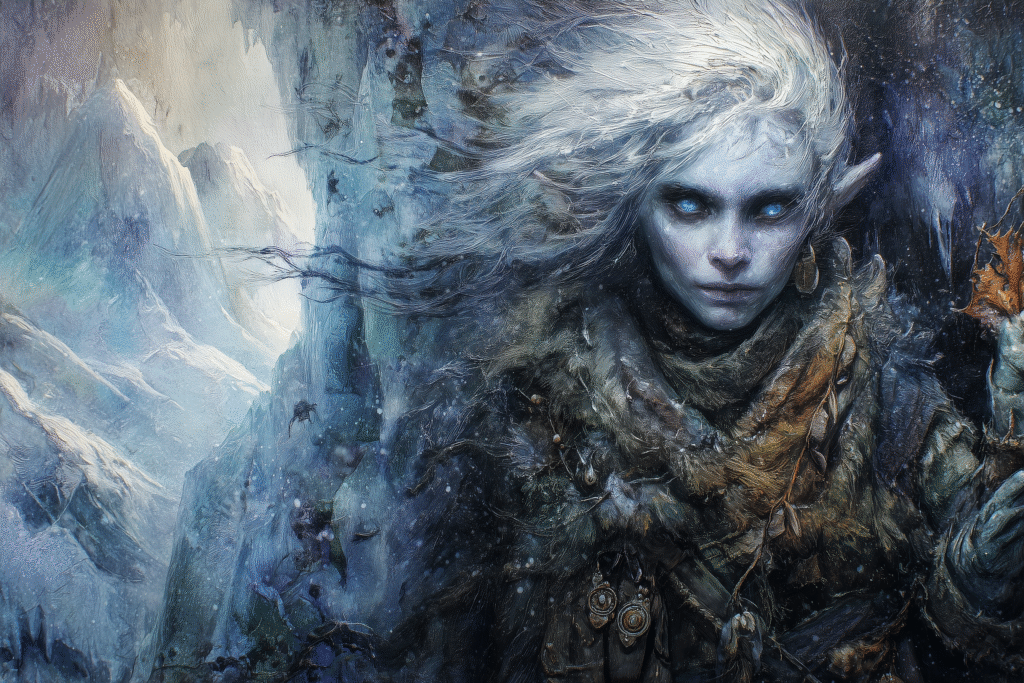 Uldra: The Sapphire Frost Fey of Stone and Winter