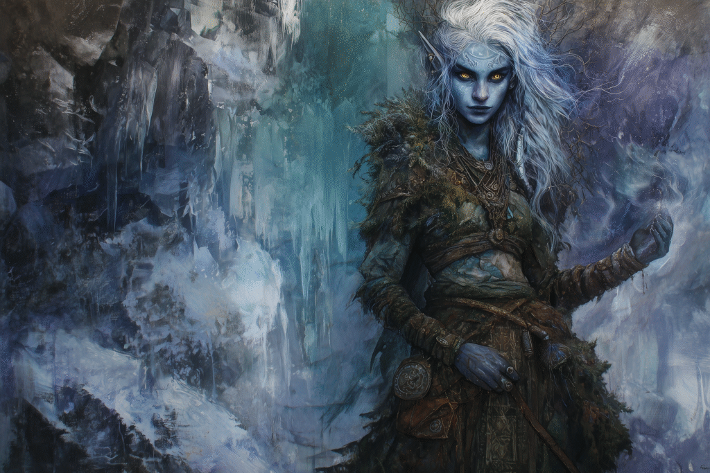 Uldra: The Sapphire Frost Fey of Stone and Winter