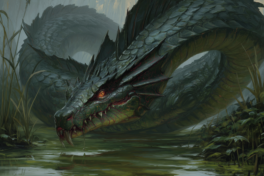 Nicor: The Silent Coil of the Fen – Deadly Swamp Predator