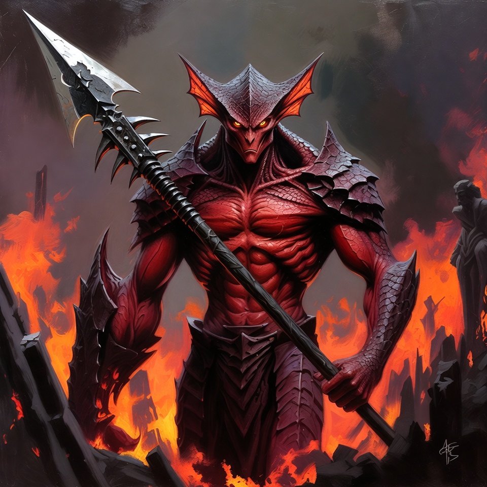 The Relentless Yagnodaemon: Noble of the Lower Planes and Master of Unequal Arms,