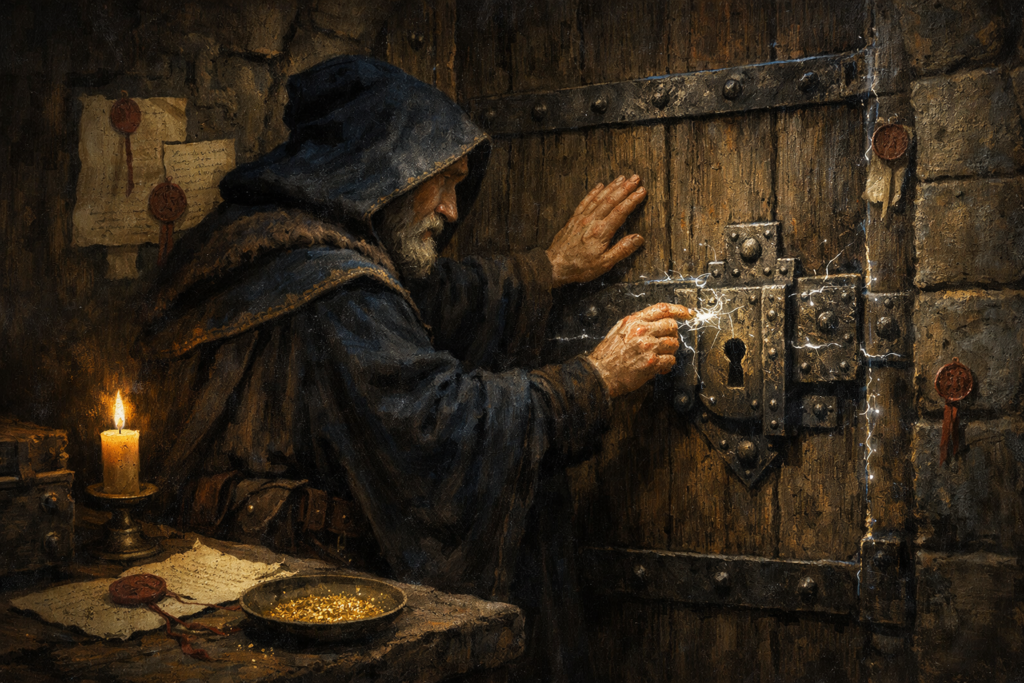 Arcane Lock, "Seal of the Black Key"