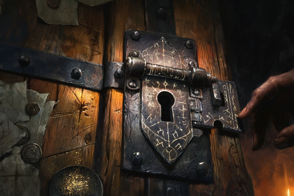Arcane Lock, "Seal of the Black Key"