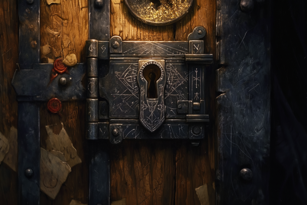Arcane Lock, "Seal of the Black Key"