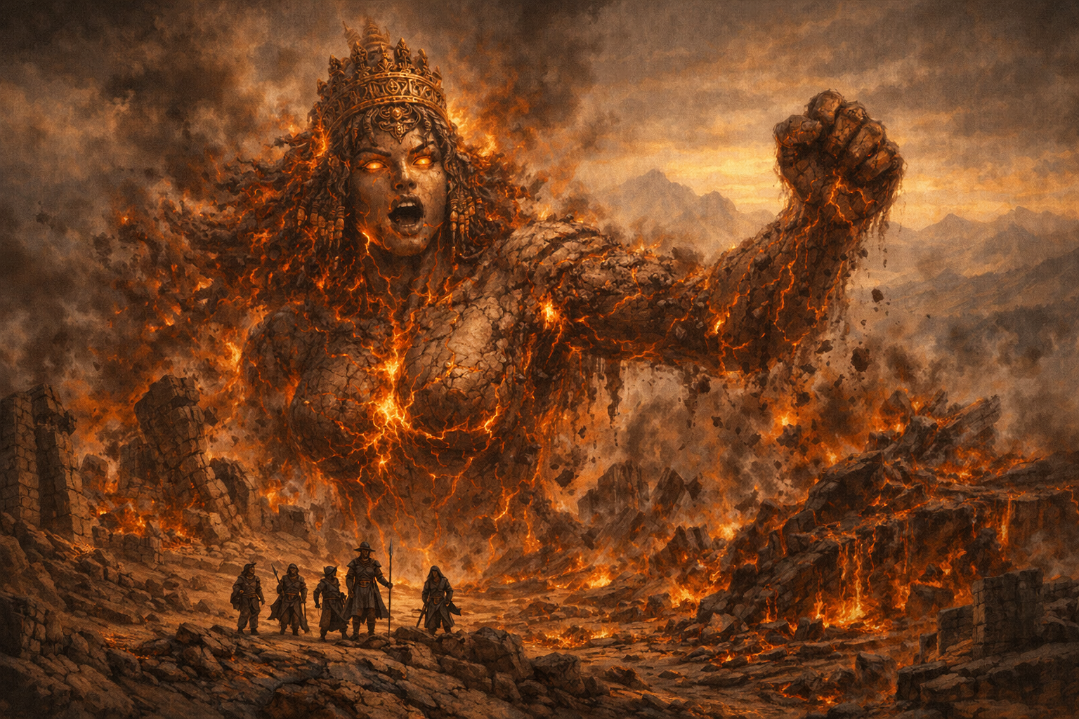 Goddess, Kishar, World-Heart of Stone and Silence