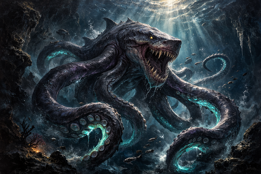 Lusca: The Abyssal Blue-Hole Leviathan