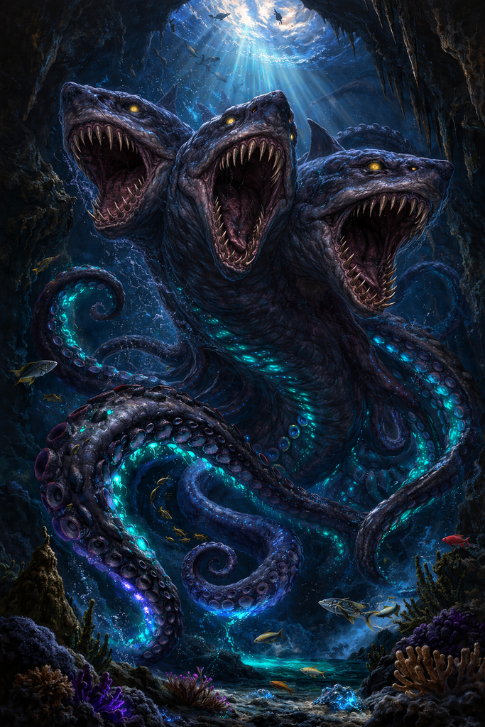 Lusca: The Abyssal Blue-Hole Leviathan