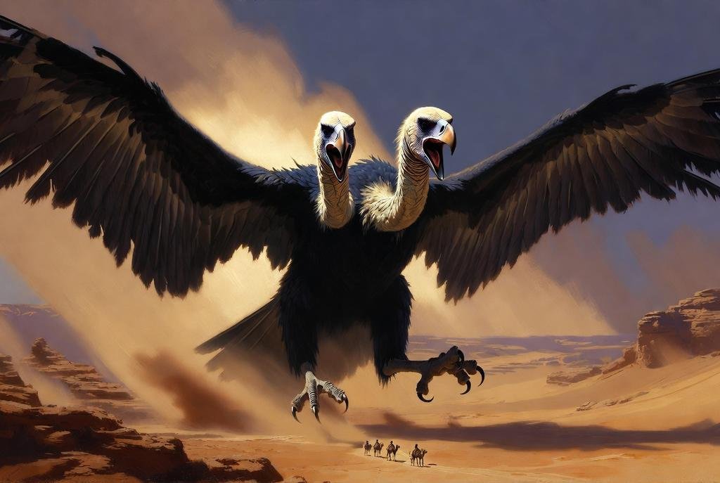 Rukh: The Twin-Headed Tyrant of the Desert Skies